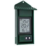 Termometro digitale per serra, per monitorare la temperatura massima e minima, accessorio da serra per interni ed esterni, facile da ...