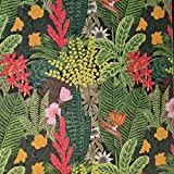Tessuto al metro per esterni Amazonas Hibiscus giungla, impermeabile, resistente alla luce