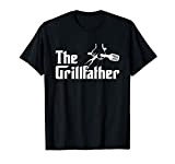 The Grillfather Funny BBQ Barbecue Grill Chef Smoker Gift Maglietta