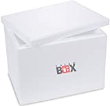 THERM BOX Scatola in polistirolo - Thermobox per alimenti e bevande - Scaldavivande in polistirolo (40x30x30cm - 19,58l volume) Riutilizzabile