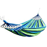 ThreeH Extra Large Hammock Fabric Canvas Camping Hammock with Tree Hanging Suspended Outdoor Indoor Bed