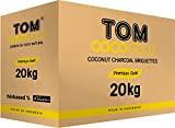 TOM Cococha Gold - Carbone naturale per narghilè, 20 kg, 1440 dadi