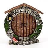 Top Collezione 13,3 cm Miniature Fairy Garden & terrario Charming Round Door Decor, Small