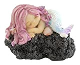 Top Collezione Miniature Fairy Garden e terrario Sleeping Little Mermaid on Rock Statue