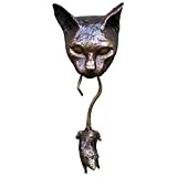 Topo per gatto statue statue porta knocker anteriore porta knocker decorazione in resina ornamento per giardino domestico