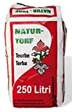 Torba per Giardinaggio Biologica Confezione 250 Litri Circa 30KG - Torba BIONDA 0-40 Natur Torf Sacco 250 Litri Ideale per ...