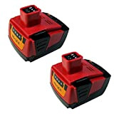 Trade-Shop 2 batterie agli ioni di litio, 14,4 V, 4000 mAh, per Hilti SF 144-A SF144-A SF 144A SFH 144-A ...