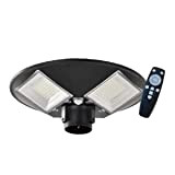 Trade Shop - LAMPIONE LED 100W CON PANNELLO ENERGIA SOLARE IP65 SENSORE MOVIMENTO SO-GD-100W -