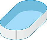 Trendpool Piscina ovale per piscina, 6,23 x 3,60 x 1,50 m, IH, 0,8 mm