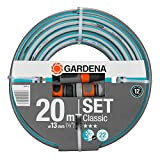 Tubo Gardena Classic 13 mm (1/2"), 20 m: tubo da giardino universale in robusto tessuto incrociato, pressione di scoppio 22 ...