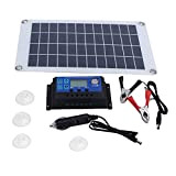 Ufolet Kit Pannello Solare, modulo fotovoltaico in polisilicio da 50W 18V, Facile da installare e collegare, Caricabatterie da Giardino per ...