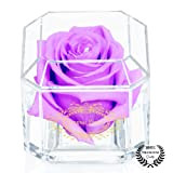 Una rosa reale al 100% che dura anni - Petali eterni, fatti a mano nel Regno Unito - Solo d'oro ...