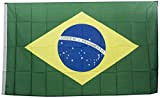 Unbekannt Fig Brasile Bandiera, Multicolore, 90 x 150 cm