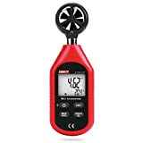 Uni-T UT363BT - Mini Anemometro Bluetooth digitale portatile con termometro e max/min per la raccolta dati meteo e sport all'aria ...