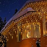 Uping Tenda Luminosa Catena Luminosa Esterno Stringa Luci Led 400 Luci Natalizie Per Giardino Casa Feste Natale Matrimonio Bianco Caldo