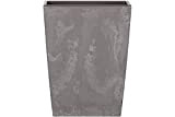 Vaso alto 35 L Prosperplast Urbi Square Effect in plastica con serbatoio in colore grigio chiaro, 55 (altezza) x 29,5 ...