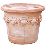 Vaso di fiori vaso vaso da fiori terracotta Frost Fest qualità ware Siena conca classica festone Limoni liscia von blumenkuebelxxl