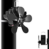 Ventilatore a doppia testa senza corrente – Ventilatore per stufe a legna – Ventilatore per la distribuzione ottimale dell'aria (ventilatore ...