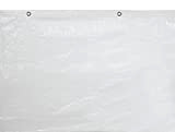 VERDELOOK Tessuto per ponteggi Antipolvere con Occhielli, 1.8x10 m, Bianco, Teli Protezione