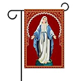 Vergine Maria Madonna di Guadalupe Madre di Dio Bandiere Religiose Bandiera Giardino Doppio Facciale Verticale Vacanze Cortile Decorazione Esterna 30 ...