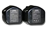 vhbw 2x Ni-MH Batterie 2100mAh (12V) compatibile con Apparecchi FDS12DVA, P 20DA, P20DA, R 9D, R9D, RB 18D, RB18D sostituisce ...