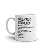 Vocabulary At Work Mug-Rude Adjudicator Mug-Funny Adjudicator Mugs-Adjudicator Mug-Colleague Mug,Adjudicator Gift,Surprise Gift,Mug