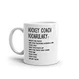 Vocabulary At Work Mug-Rude Hockey Coach Mug-Funny Hockey Coach Mugs-Hockey Coach Mug-Colleague Mug,Hockey Coach Gift,Surprise Gift,Mug