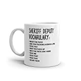 Vocabulary At Work Mug-Rude Sheriff Deputy Mug-Funny Sheriff Deputy Mugs-Sheriff Deputy Mug-Colleague Mug,Sheriff Deputy Gift,Surprise