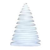 Vondom CHRISMY LED albero di Natale, bianco opaco RGB 7 colori tramite telecomando – Dimensioni 150 X 54 X 200 cm