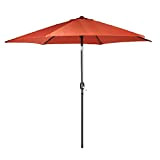 VonHaus, ombrello orientabile per esterni, giardino e cortile, 2,7 m in acciaio verniciato a polvere