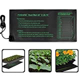 WEAREWE Tappetino termico per piante idroponiche, 30 x 52 cm, IP67, impermeabile, resistente per giardinaggio, serra, germinazione interna, certificato CE ...