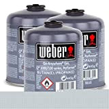 Weber - 3 bombole di butano/propano per serie Q 100 e Performer Touch-N-Go
