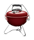 Weber Smokey Joe Premium Barbecue a Carbone, Maniglia per il trasporto, Ø 37 cm, Crimson Red (1123004)