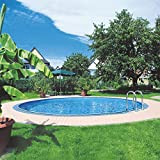well2wellness® Sunny Pool - Set di piscine rotonde, 300 x 120 cm, piscina Relax, piscina rotonda, con pareti in acciaio, ...
