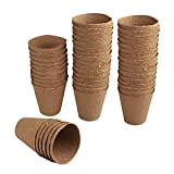 Windhager 04343 - Vasi per la coltivazione di semine, senza torba, rotonde, 8 cm, 48 pezzi, 48 pezzi