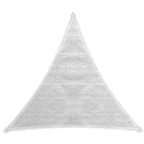 Windhager Sunsail Sunsail Adria, Triangolo 5 x 5 m (equilatero), Protezione UV, Resistente alle intemperie e Traspirante, Bianco, 10977