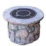 Wood Fire Pits Outdoor 90cm Outdoor Wood Stove, Outdoor Cooking Fire Pit Hot Pot BBQ Set, Garden Patio Heater