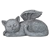 Woyada Angel, statuetta per animali domestici, super carina che dorme cane/gatto in resina ornamento da giardino resistente ai raggi UV ...