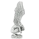 WUOOYOQ, statuetta da giardino a forma di angelo, realistica – statua di fatina in resina antica per giardino, prato e ...