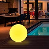 wuuhoo® I LED globo solare Gloria con 16 colori I lampada solare con telecomando e batteria ricaricabile I globo luminoso ...