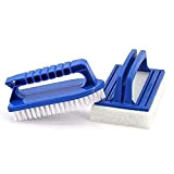 XCWTBL Set di 2 spazzole in spugna per la pulizia, per la pulizia delle alghe, per lo sporco e il ...