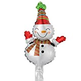 XINGYAO Palloncino 10pcs / Set Mini Formato Felice Giorno di Natale Fioretto Balloons Pupazzo di Babbo Natale Christmas Tree Decoration ...