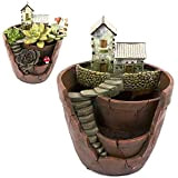 Xueliee Vaso per piante grasse creative Vaso per piante creative in resina Vaso per piante da giardino incantato Vaso per ...