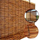XYL Reed avvolgibile per Esterni, Tenda a Rullo in bambù per Giardino Gazebo Patio, Installazione Facile, Larghezza 60 cm / ...