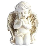Yangmei - Statua in ginocchio con cherubino in preghiera, statuetta di angelo per interni ed esterni, decorazione per casa, giardino, ...