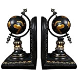 YANJ Globe Bookend Resina Figurine Retro Globe Basamento di Libro Modello in Miniatura Ornamenti creativi Artigianato Domestica Decor