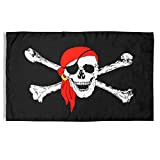 YARNOW Bandiere Pirata Jolly Roger Bandiera Teschio Ossa Incrociate Bandiera Halloween Banner Bandiera Giardino per Decorazioni da Esterno