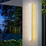 YDoo LED Bianco Decorazione della Parete Illuminazione Applique da Parete Lunga Striscia Moderna Specchio lineare Decorazione della Parete Illuminazione Applique ...