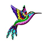 YEJAHY Decorazione artistica da parete in metallo colibrì – Ferro battuto metallo uccello decorazione da parete – decorazione da appendere ...