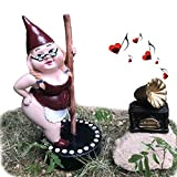YiMOO Pole Dancing Stripper Outdoor Garden Gnomes Ornamenti, Piccole statue maleducate Novità regalo di giardinaggio per famiglie vicine (donna danzante)
